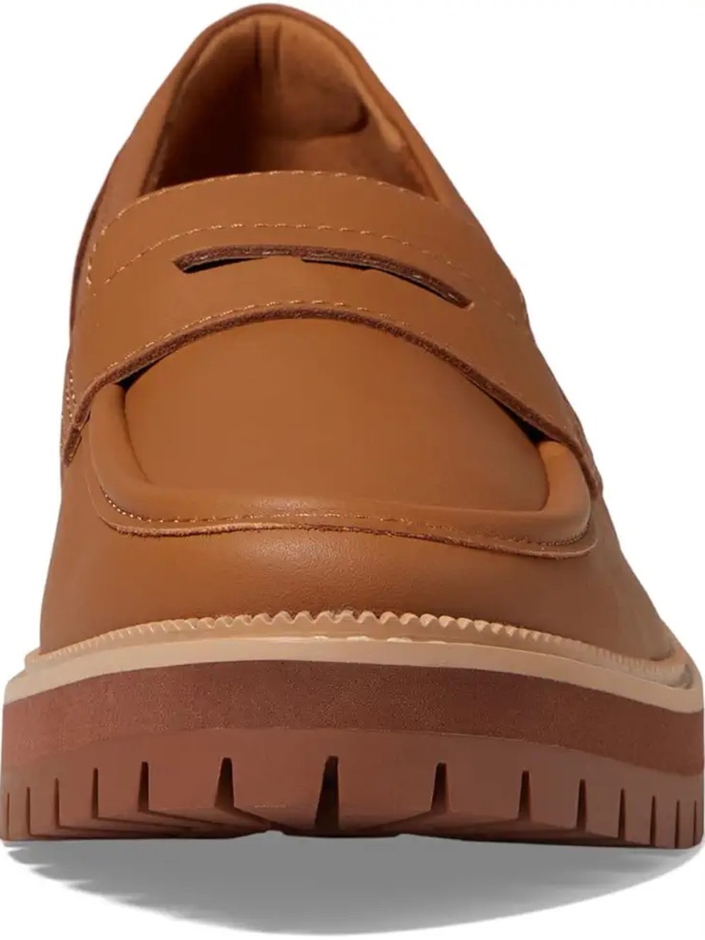 Toms Chestnut Brown Cara Penny Loafers - Picture 6 of 7
